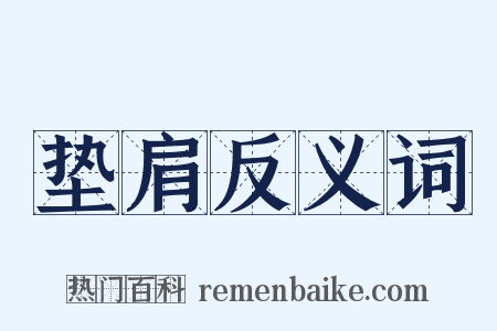 垫肩反义词是什么意思的图片
